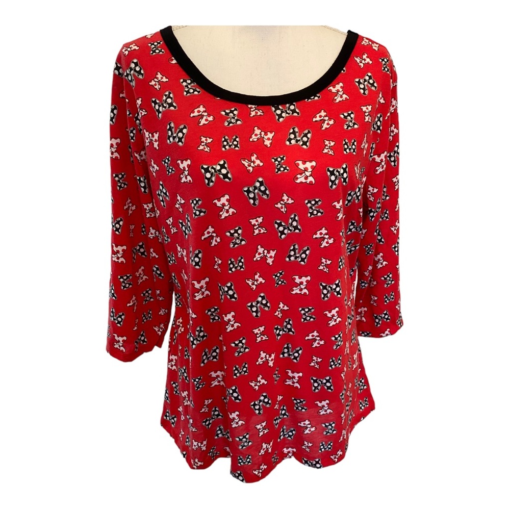 Disney Minnie top with bows and back bow detail